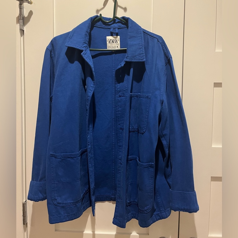 Zara worn few times. Love the color and style suit for all seasons